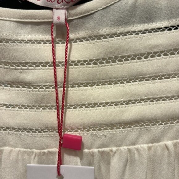 Parker Cheryl Silk Pin-Tuck Blouse size S - Picture 12 of 13